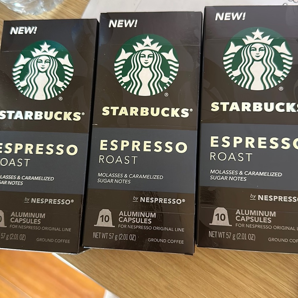 NEW Starbucks nespresso original line pods